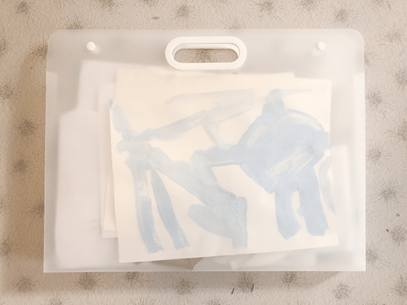 6 idées de rangement pour les œuvres d'art des enfants - img