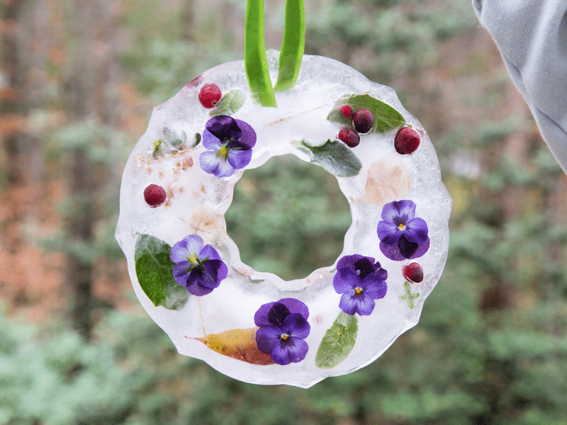 Bricolage d'hiver pour les enfants : comment faire une couronne de glace - img