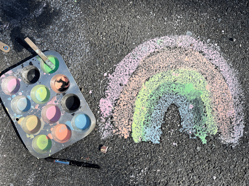 Comment peindre avec de la peinture à la craie pour les enfants - img