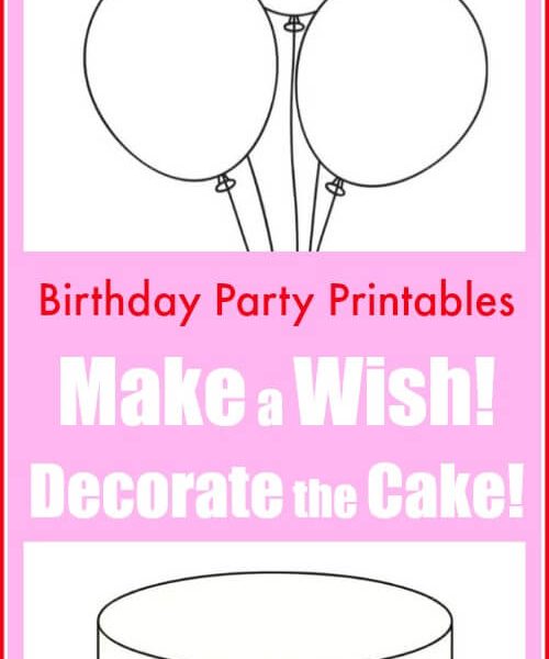 Décoration d'une fête d'anniversaire à imprimer pour les enfants - img