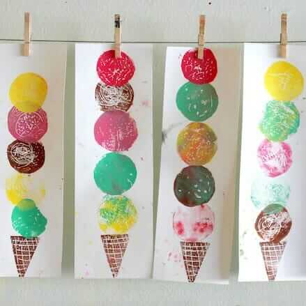 Ice Cream Art - Un projet de gravure facile pour les enfants - img