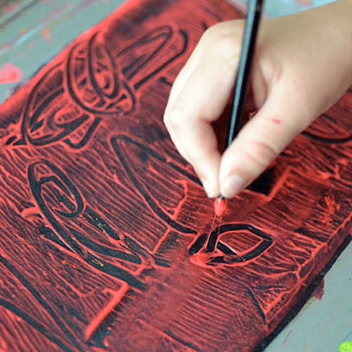 La gravure à la gélatine pour les enfants : un jeu d'enfant - img