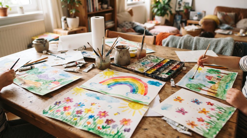 12 idées d’aquarelle pour les enfants