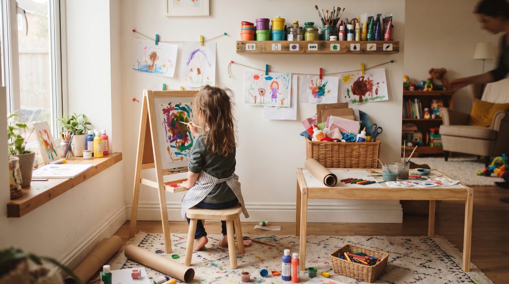 6 idées d’espaces d’art pour les enfants