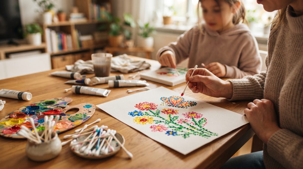 14 idées amusantes d’art à points pour les enfants