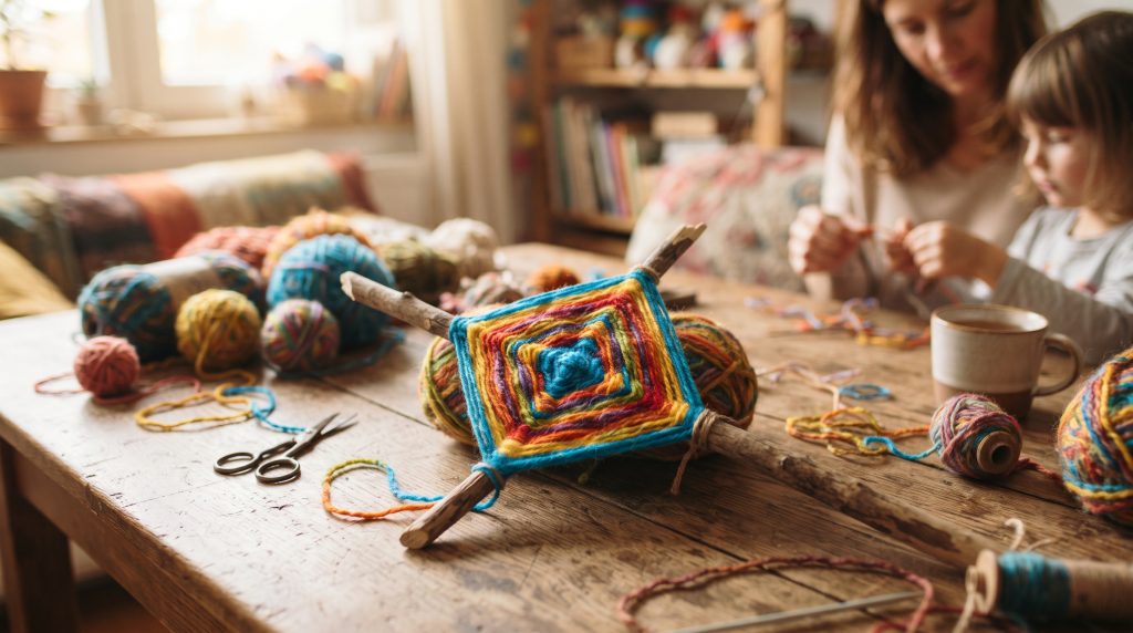 Comment faire un œil de Dieu avec les enfants