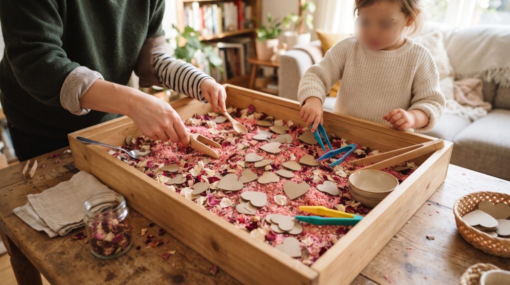 11 idées de bacs sensoriels pour la Saint-Valentin