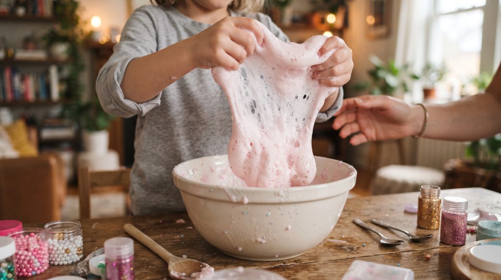 Comment faire du fluffy slime (slime moelleux)