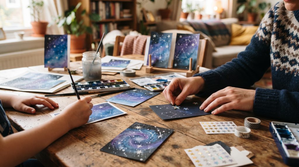 Comment réaliser des cartes avec des autocollants en réserve