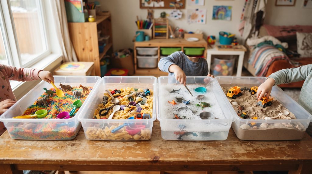 Idées de bacs sensoriels pour les enfants : pourquoi et comment