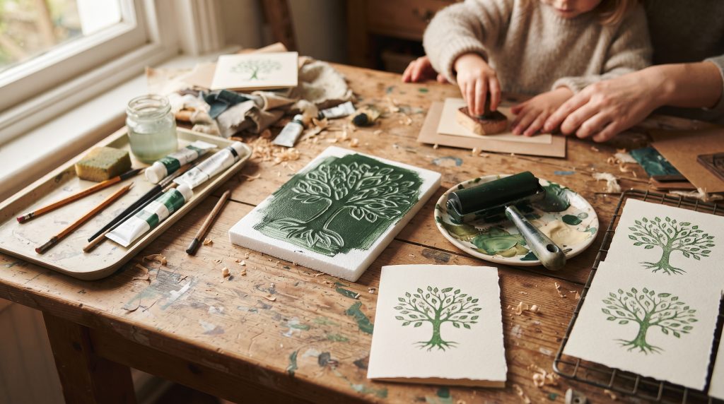 Comment faire de l’impression sur polystyrène : une activité de gravure pour les enfants