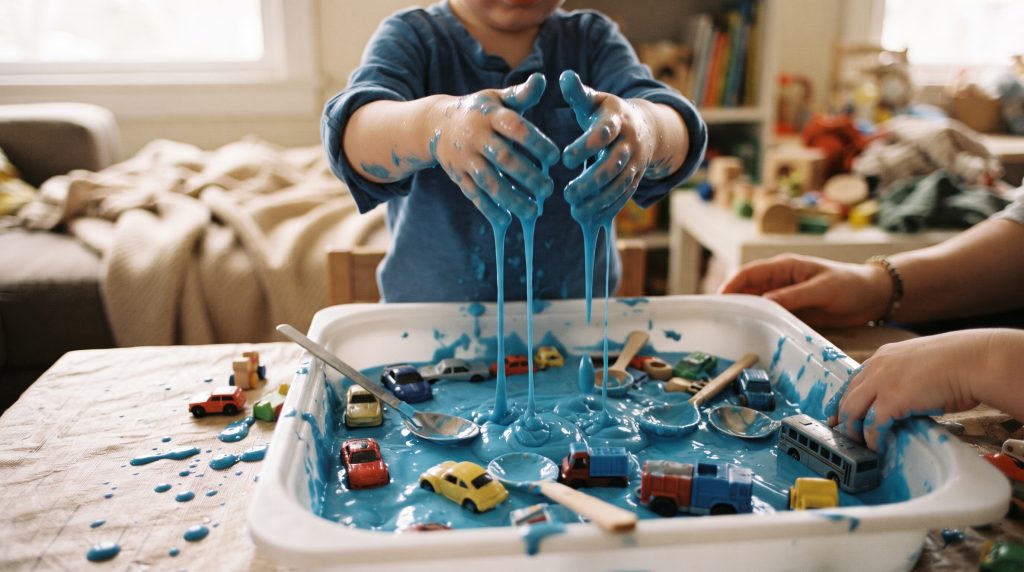 Recette d’oobleck et idées de jeux avec cette matière sensorielle