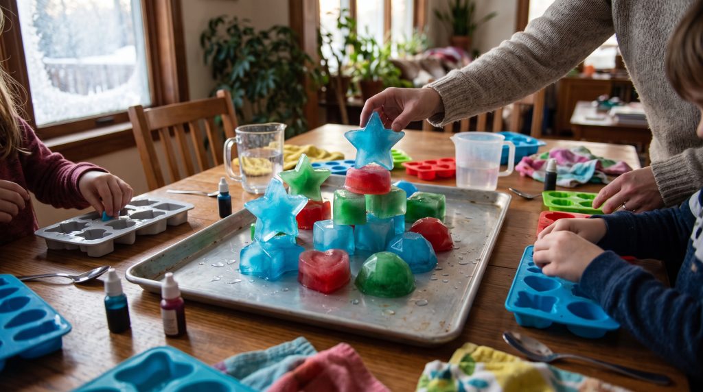 Comment réaliser des sculptures de glace colorées