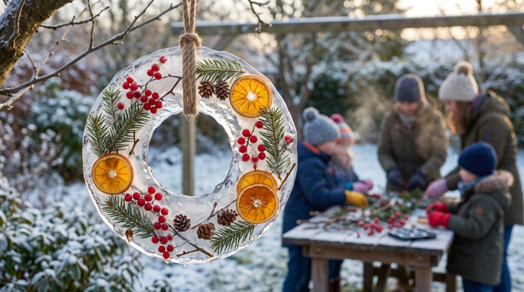 Comment faire une couronne de glace pour l’hiver