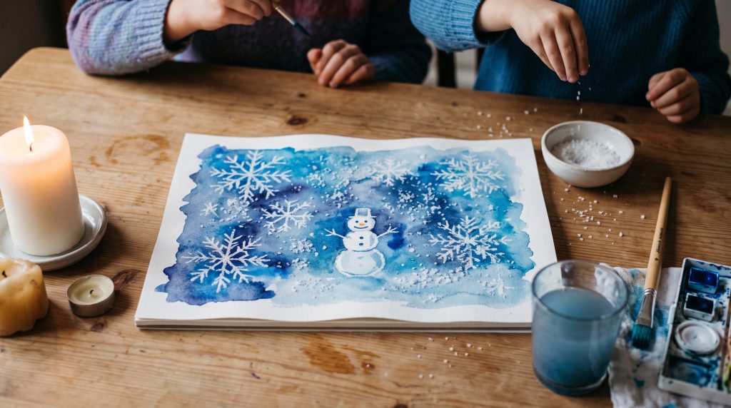 Comment peindre la neige avec une peinture d’hiver à la cire