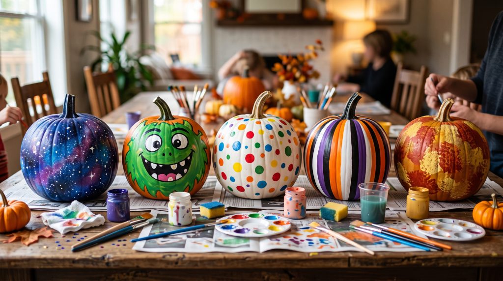 5 idées de peinture sur citrouille pour les enfants