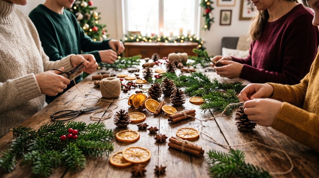 5 décorations de Noël naturelles à faire avec les enfants