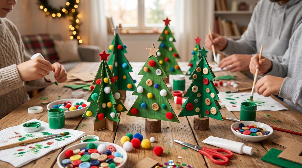 Comment fabriquer des arbres de Noël en carton