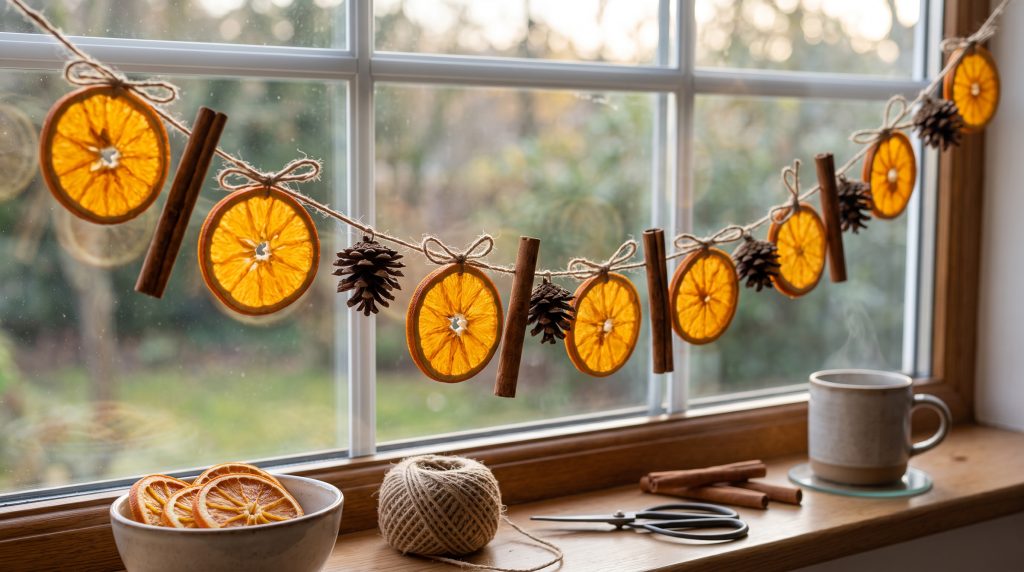 Comment faire une guirlande d’oranges séchées