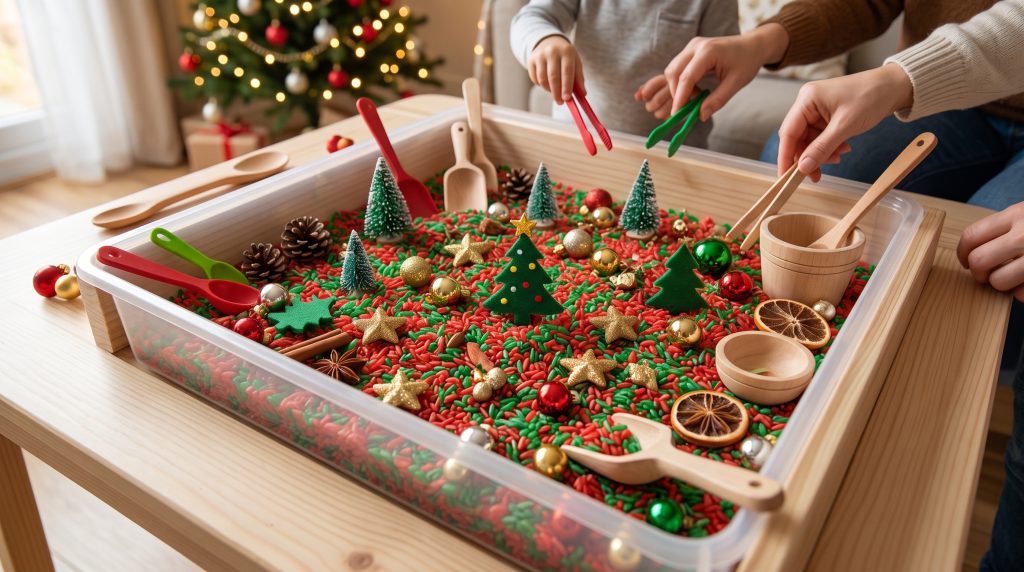 12 bacs sensoriels de Noël pour les enfants