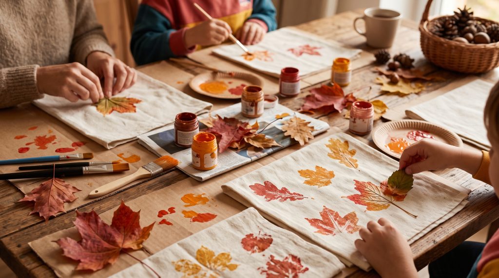 Comment imprimer des feuilles sur des serviettes en tissu