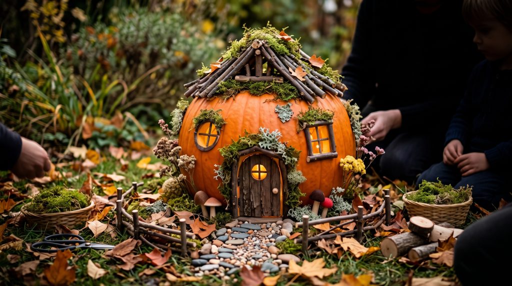 Comment décorer une maison de fées en citrouille