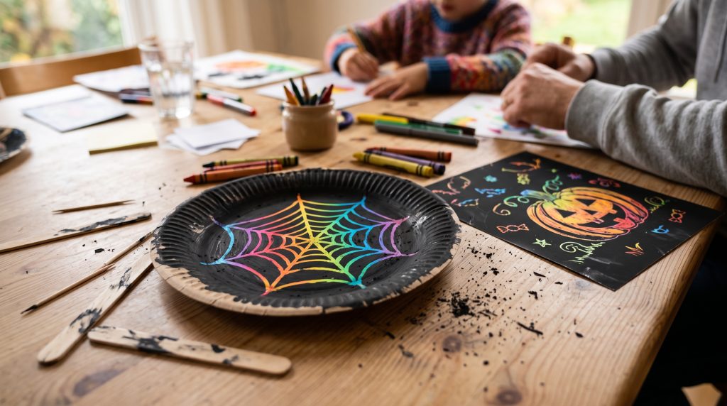 Comment faire du scratch art d’Halloween pour les enfants