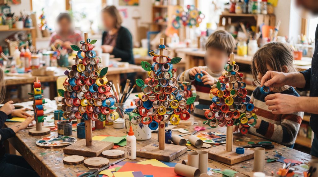 Comment réaliser des sculptures colorées en carton