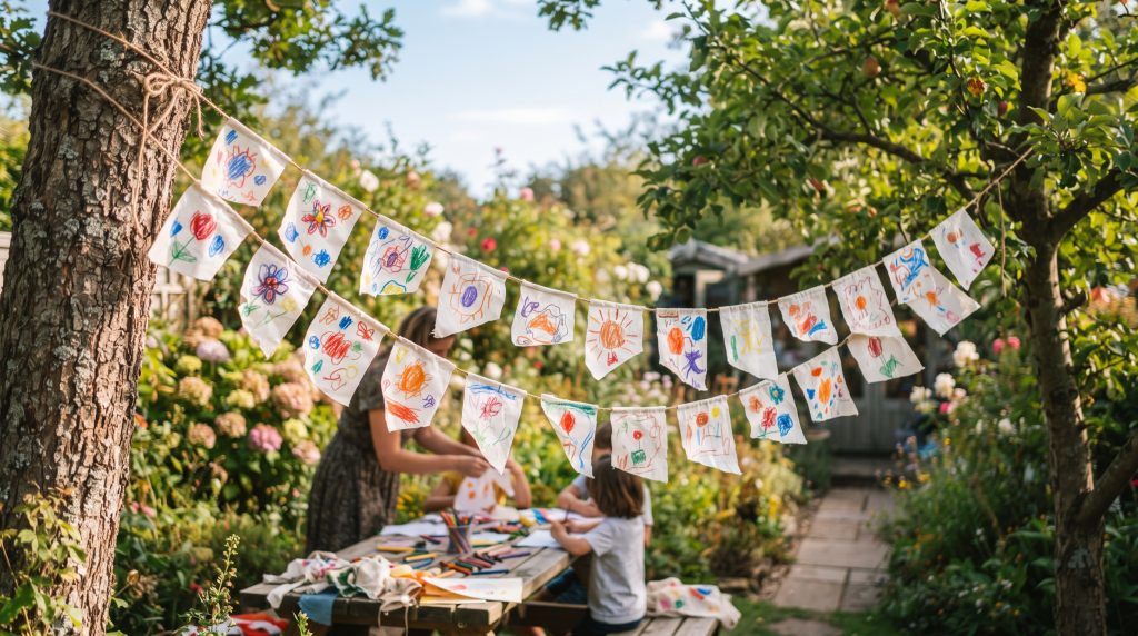 Comment fabriquer des drapeaux de vœux pour le jardin
