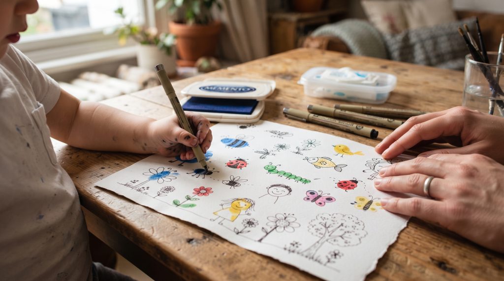 L’art des empreintes digitales pour les enfants