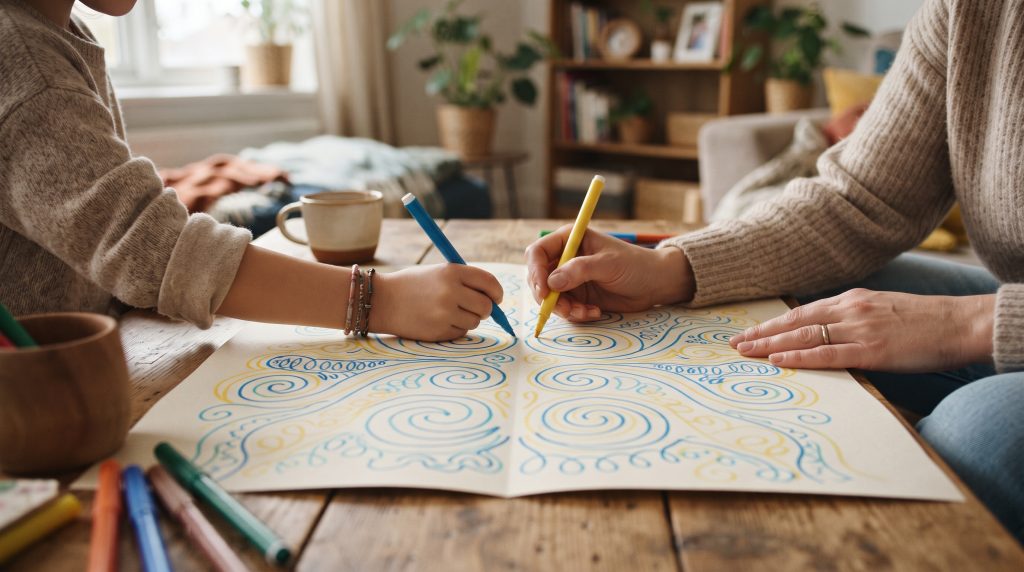 Double Doodle Art pour les enfants