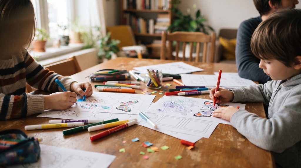 16 activités artistiques à imprimer pour les enfants