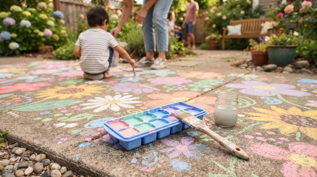 Recette rapide de peinture à la craie pour les enfants