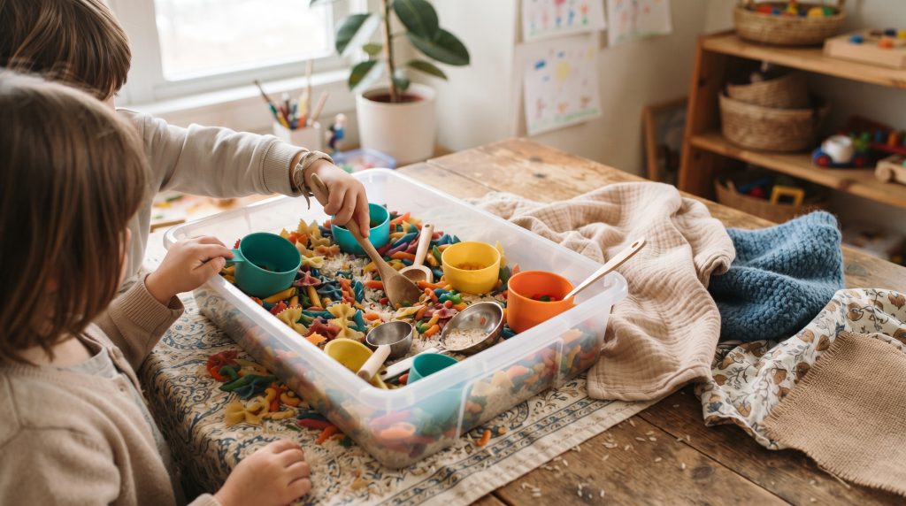 Jeux sensoriels pour les bébés et les tout-petits