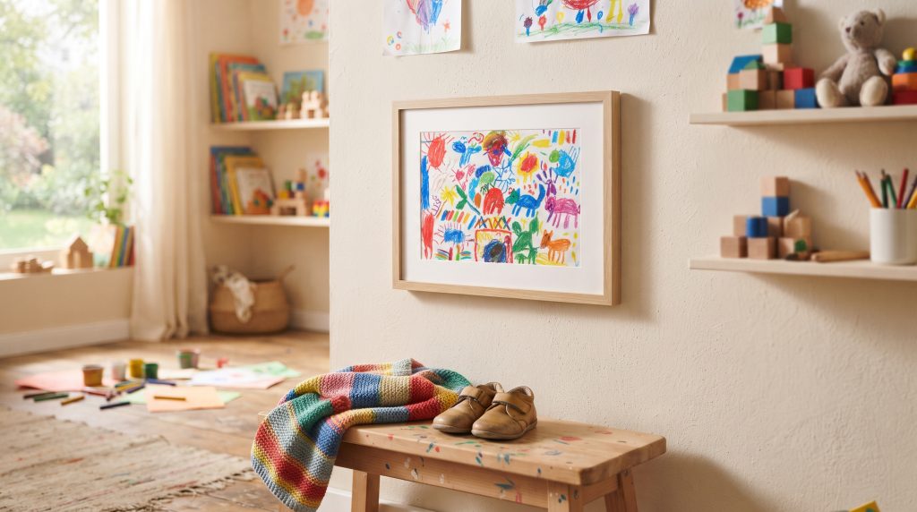 Les cadres d’art à privilégier pour les œuvres des enfants