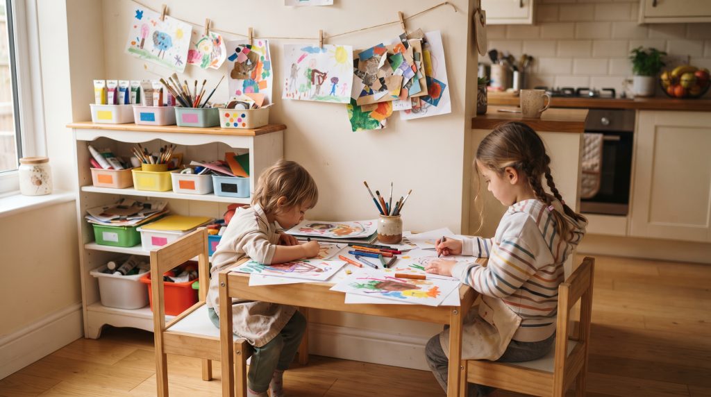 Comment mettre en place un espace d’art pour les enfants