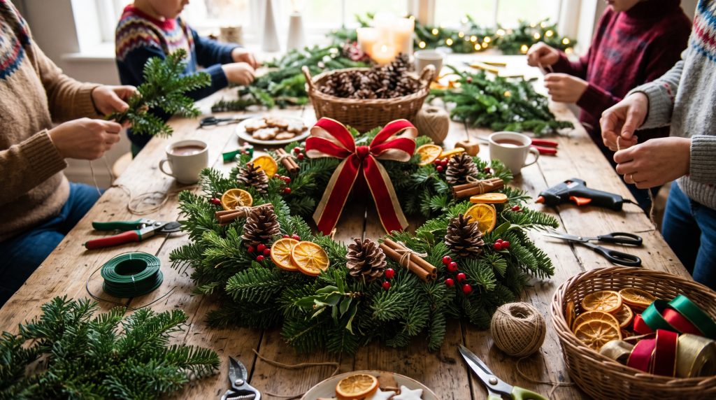 Comment faire une couronne de Noël naturelle
