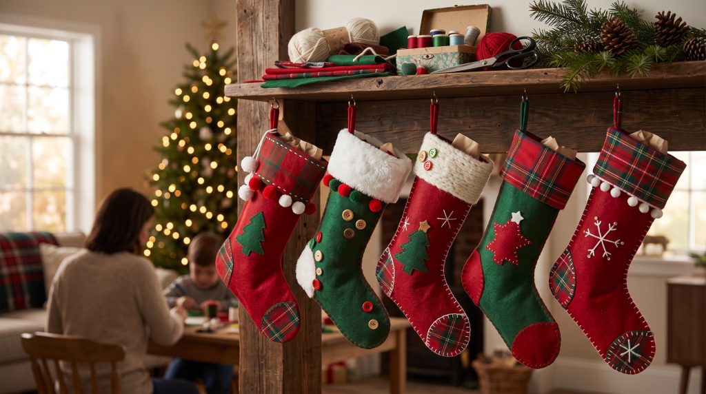 10 idées de bas de Noël à fabriquer avec les enfants