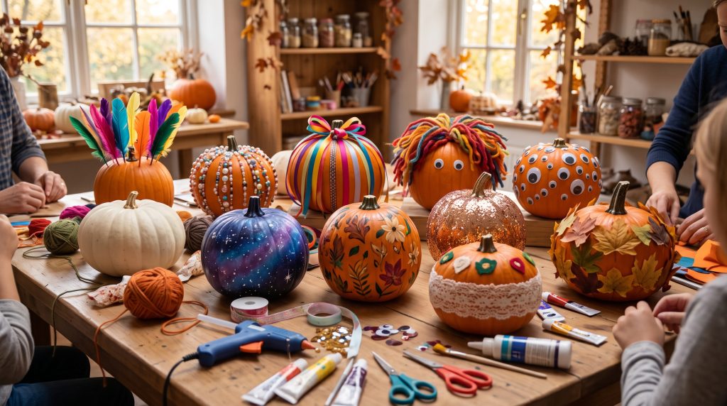 10 idées de décoration de citrouilles pour les enfants