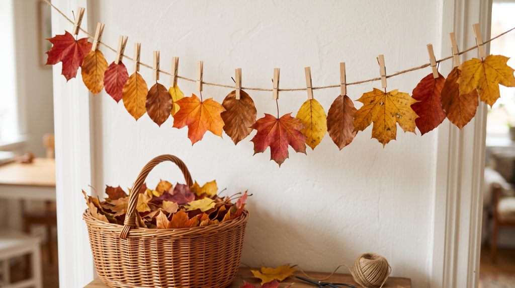 Comment faire une guirlande de feuilles d’automne pour les enfants