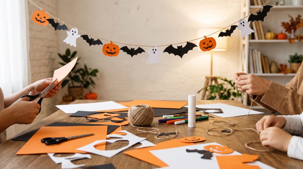 Comment faire une guirlande d’Halloween facile à réaliser