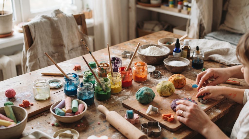 Matériel artistique fait maison pour les enfants