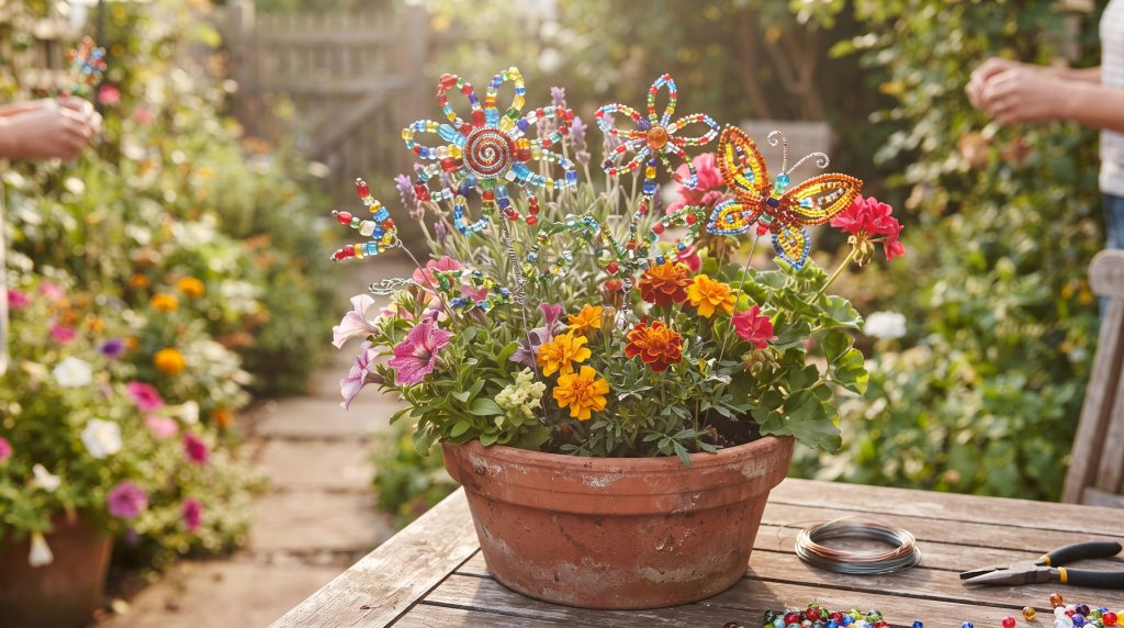 Comment fabriquer des ornements de jardin en perles