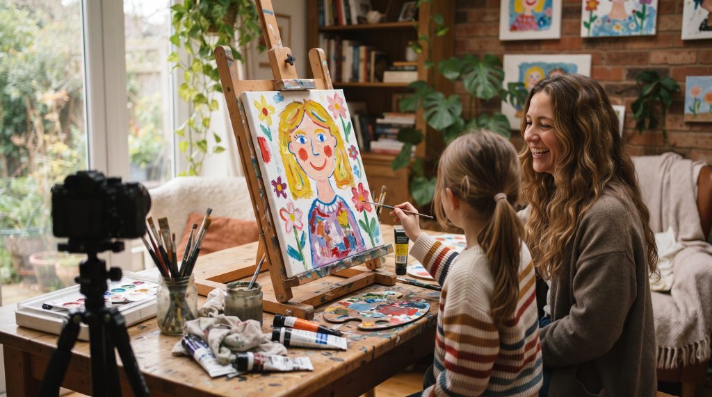 Comment peindre des portraits de maman pour la fête des mères