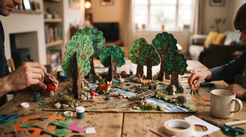 Comment créer une forêt artistique en carton
