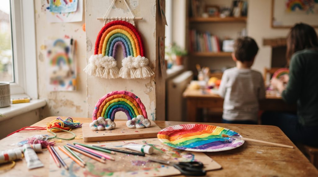 15 idées de bricolage arc-en-ciel pour les enfants