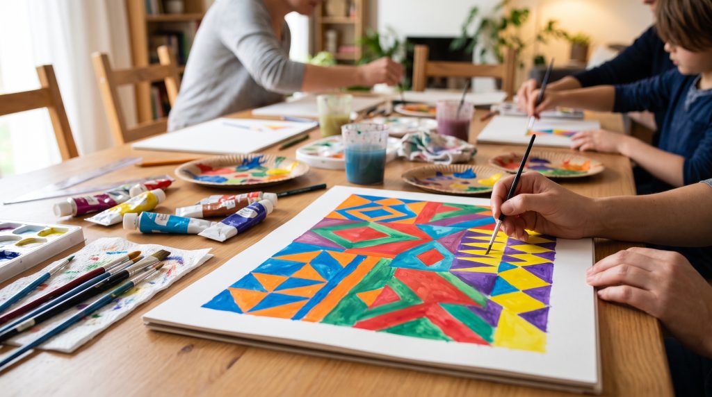 Dessiner et peindre avec des couleurs complémentaires : une activité pour les enfants