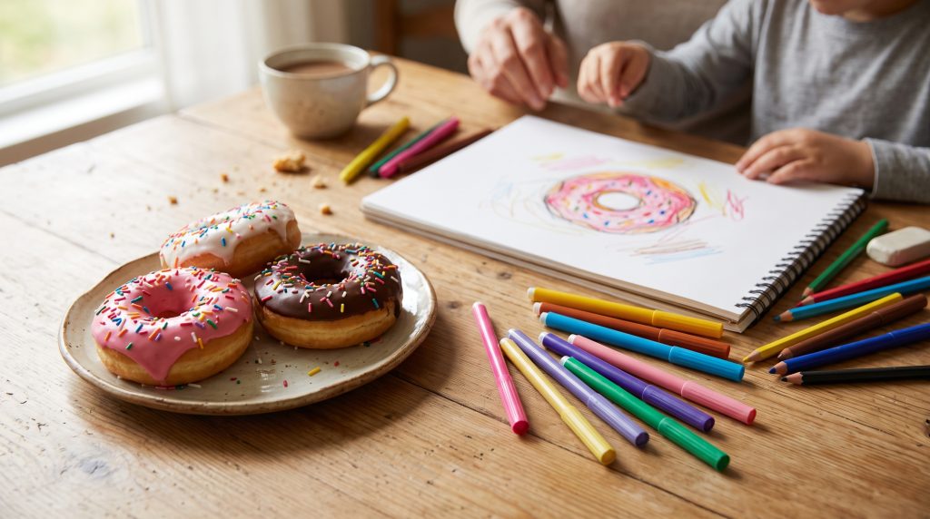 Dessiner des beignets pour apprendre le dessin d&rsquo;observation