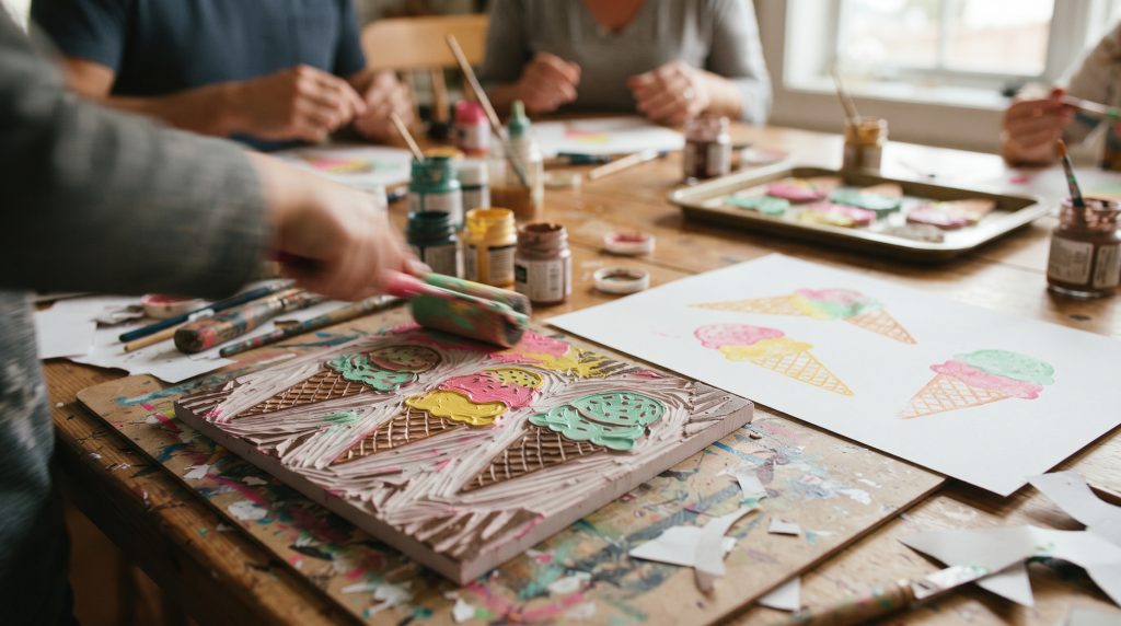 Gravure de glaces : un projet d’impression facile pour les enfants
