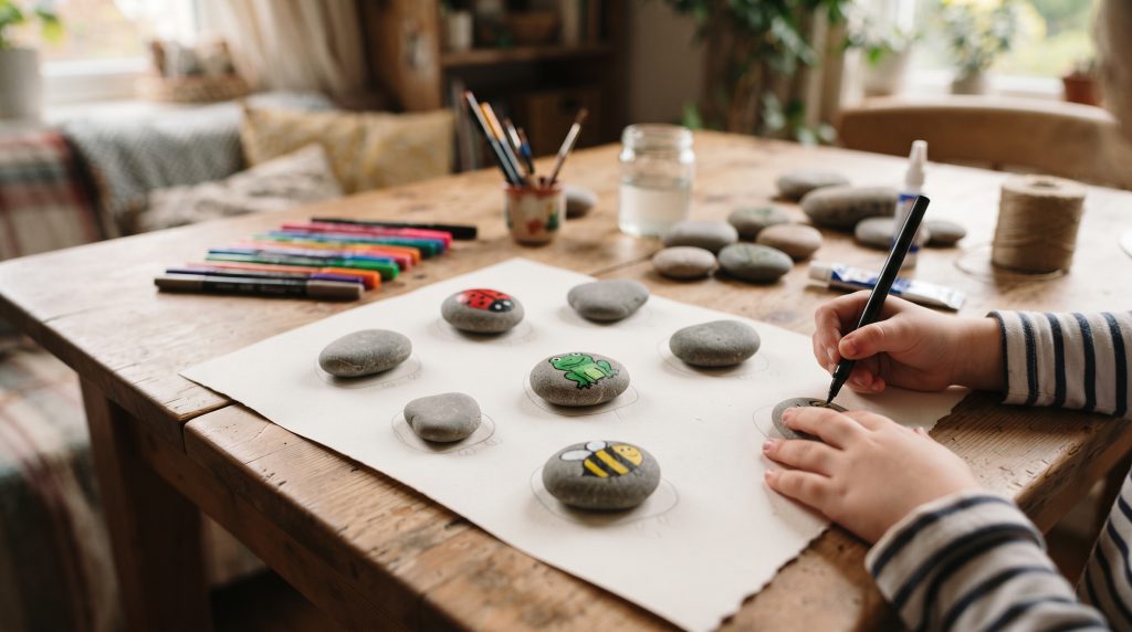 L’art du traçage des pierres pour les enfants